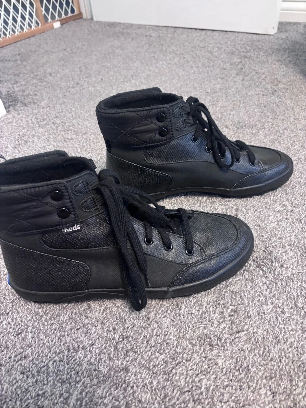 Keds Women's Black High-Top Lace-Up Sneakers